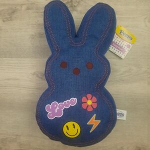 Peeps Denim Bunny Plush